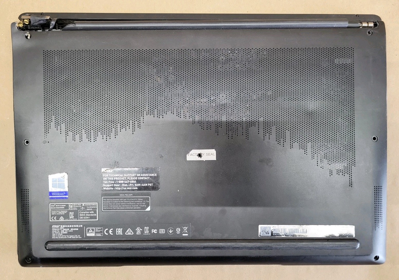 MSI Summit B14, Intel Core i5-1135G7 @ 2.4GHz, 8GB RAM, NO SSD, NO OS *READ*
