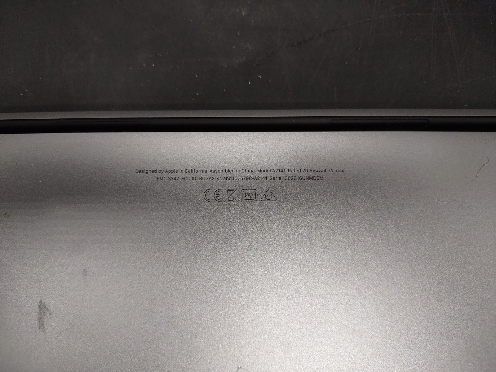 Macbook Pro 16,1 A2141 i7 9750H @ 2.60GHz 16GB RAM 500GB NVME Ventura OS