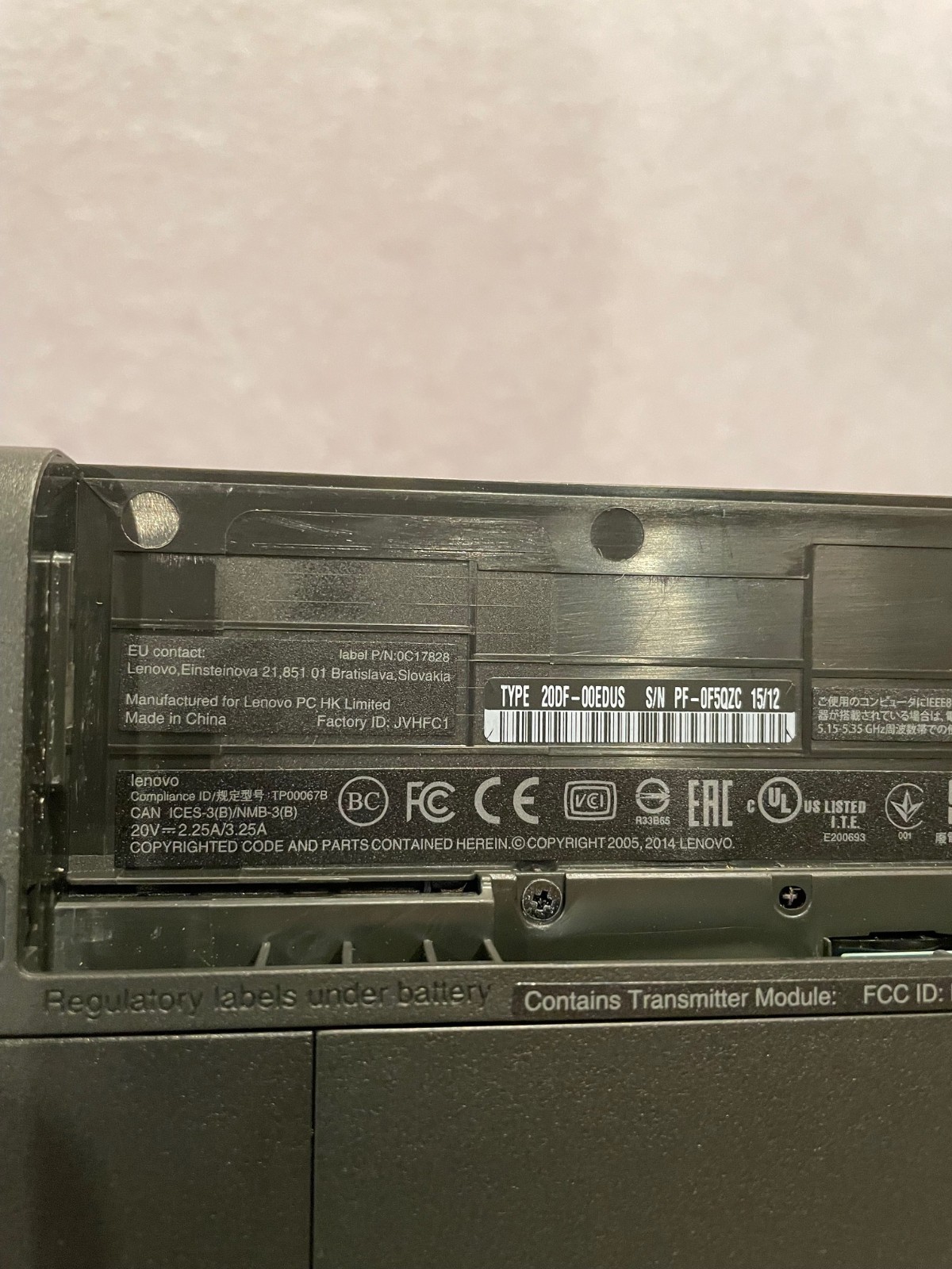 IBM THINKPAD LAPTOP E550 INTEL I3 TYPE 20DF 4GB RAM 500GB HARD DRIVE 15″ AS IS