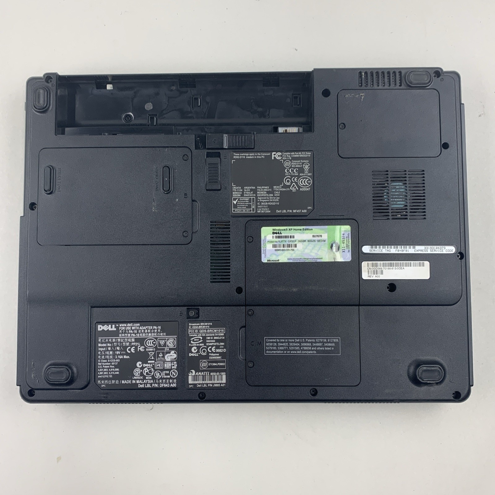Dell Inspiron 1300 Intel Celeron M 1.40GHz 2GB RAM 14.1″ No Battery No HDD No OS