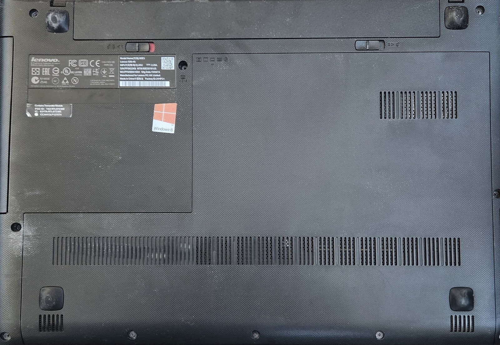 Lenovo g50-45 laptop with Charger 6GB 15.6″ Used No HD