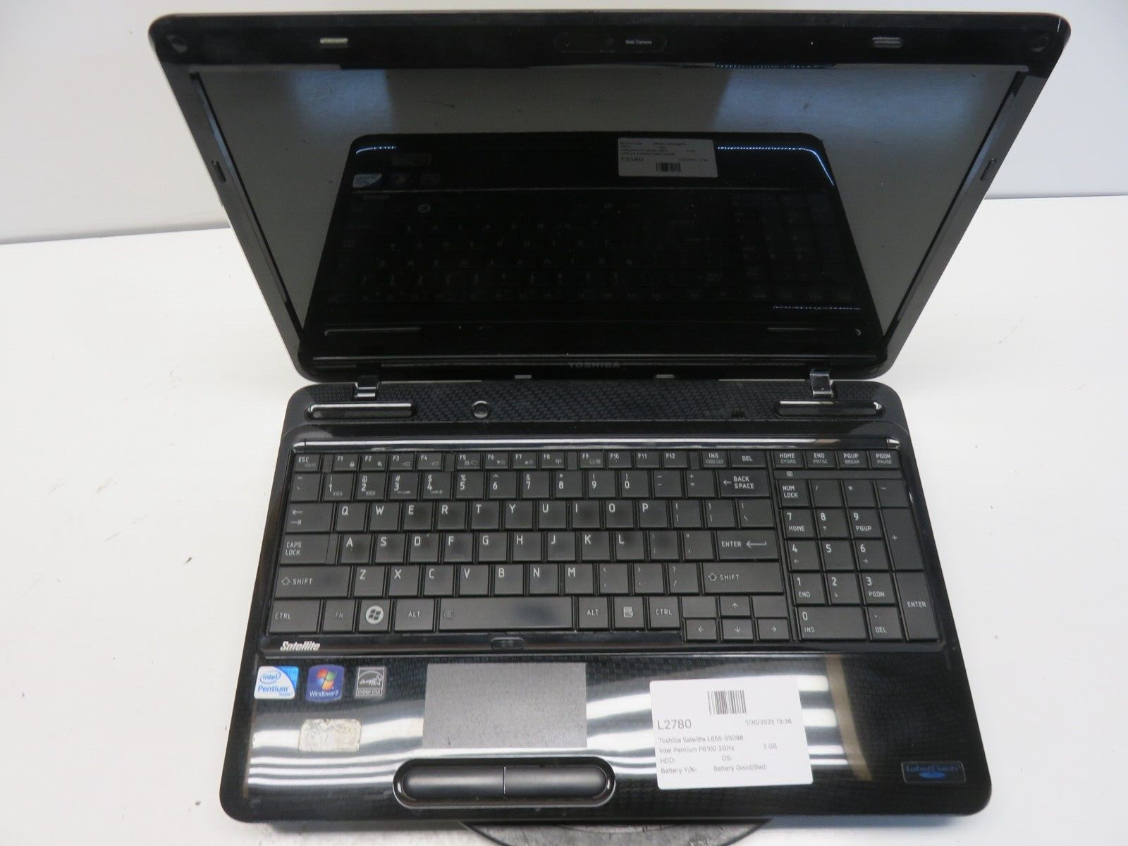 Toshiba Satellite L655-S5096 Intel Pentium P6100 2GHz 3 GB NO HDD No Batt