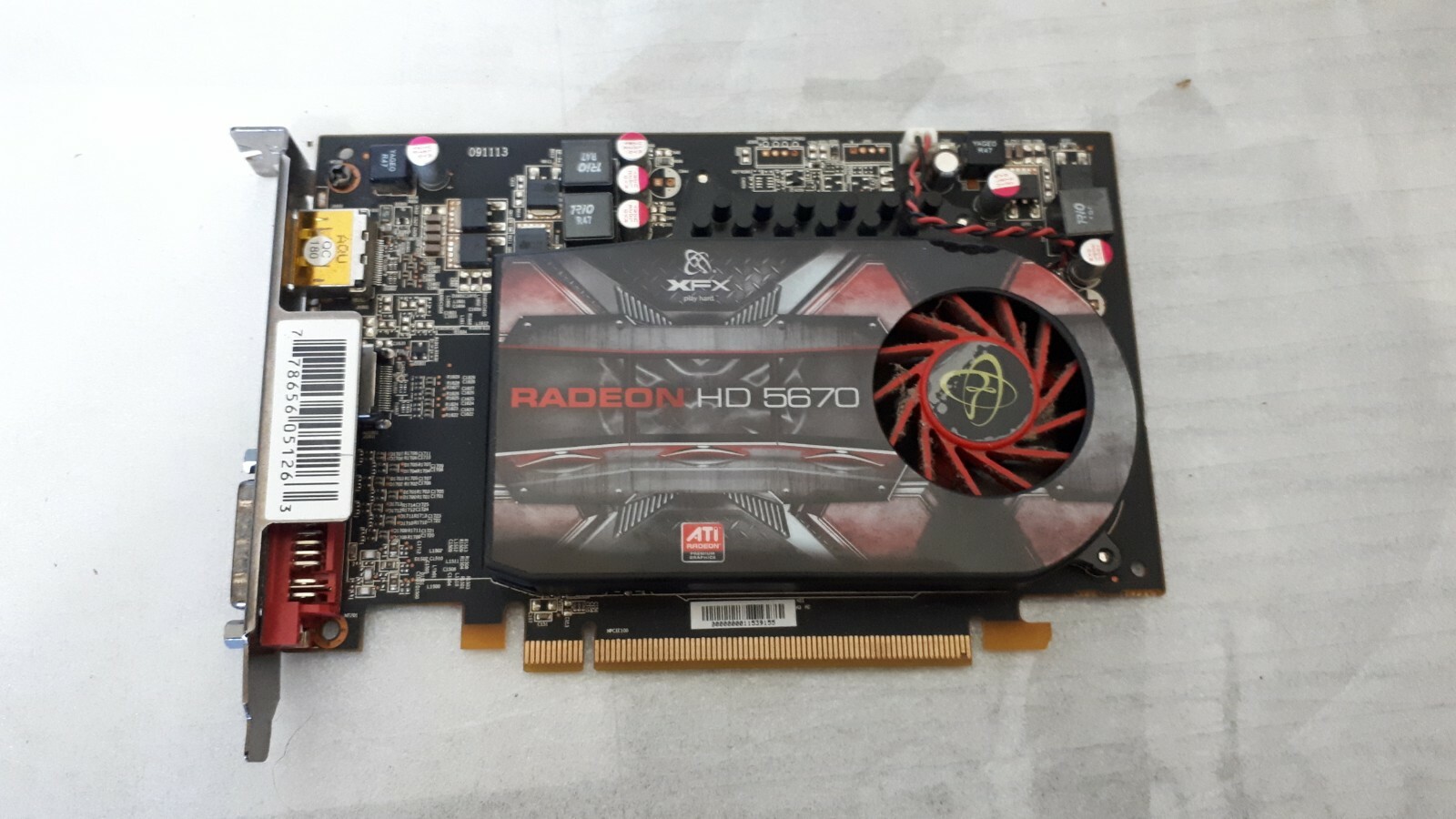 Xfx Radeon HD 5670 2542 8/12ft 512MB DDR5 Dp HDMI DVI Pci-E Faulty