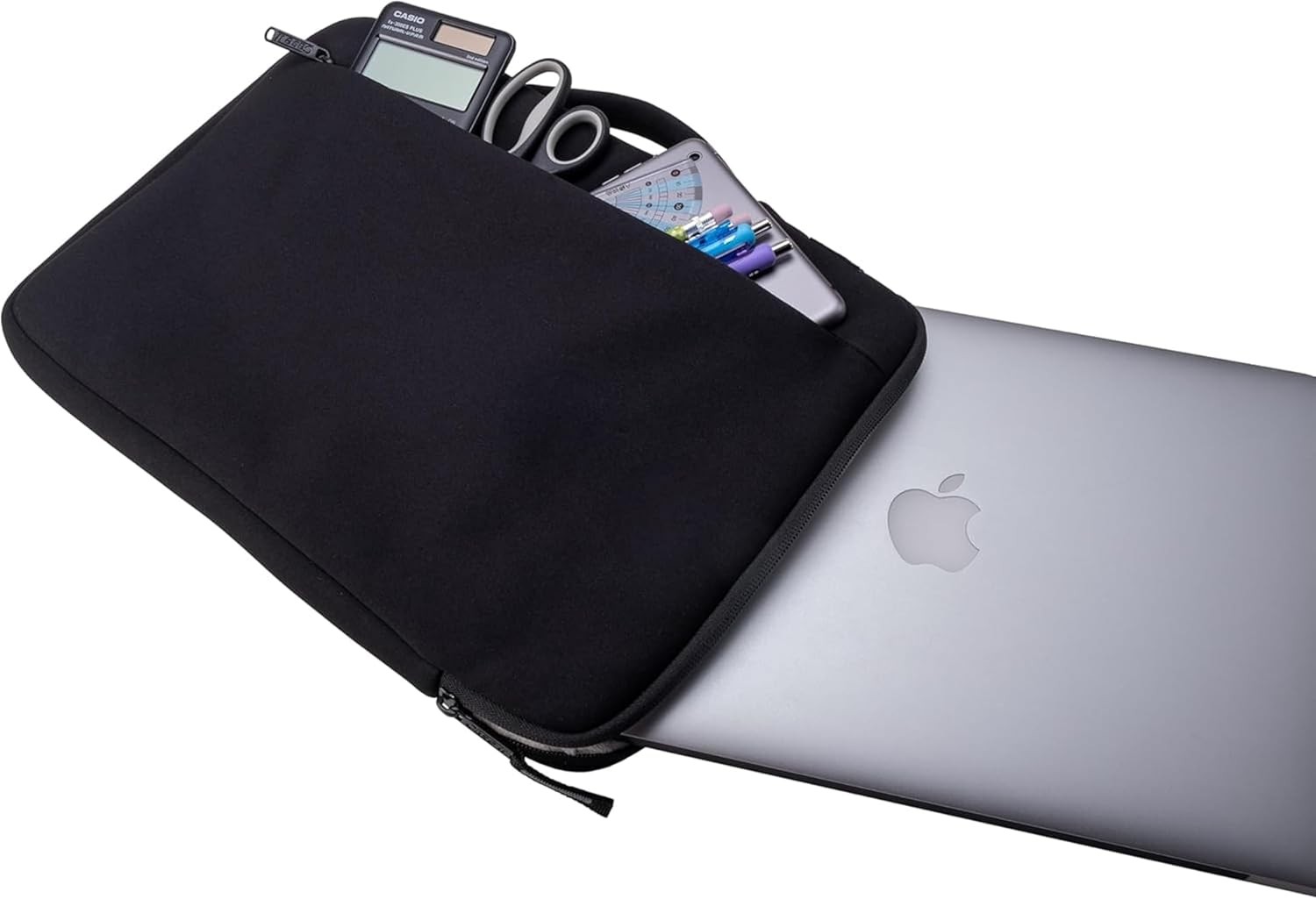 Neoprene Padded Laptop Sleeve for 13 Inch Laptop/Tablet | External Zipper Pocket