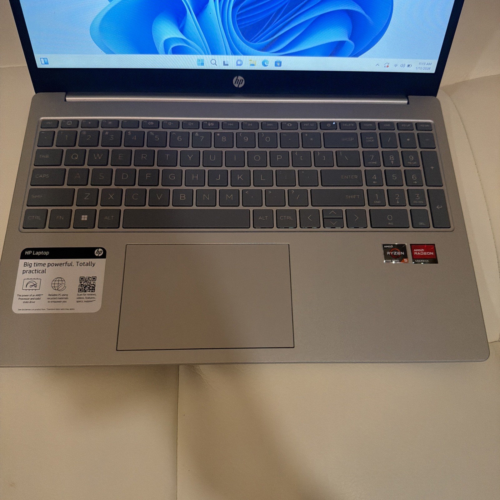 HP 15-FC0025DX 15.6″ Touch 8GB 512GB SSD AMD Ryzen™ 5 7520U 2.80GHz WIN11H