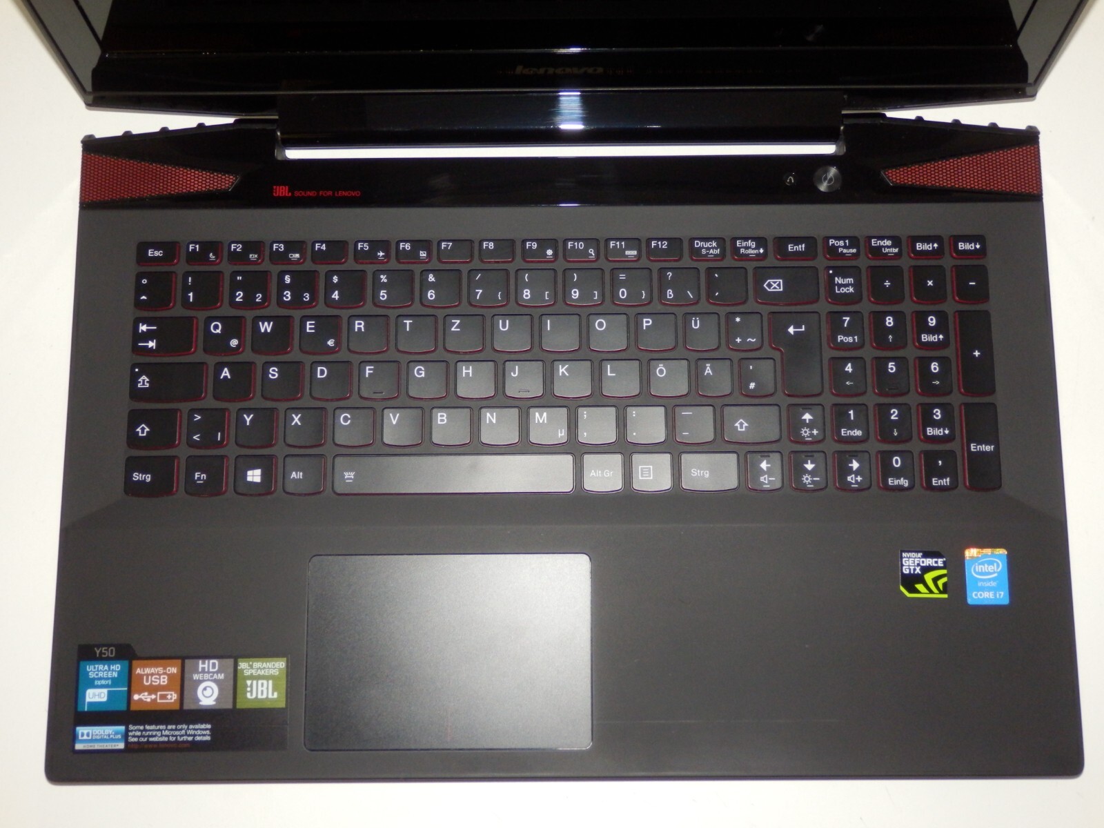 Lenovo Y50-70 – Intel i7-4720HQ, 8GB Ram, 512GB SSD, 15.6″ FHD, GeForce GTX 960M