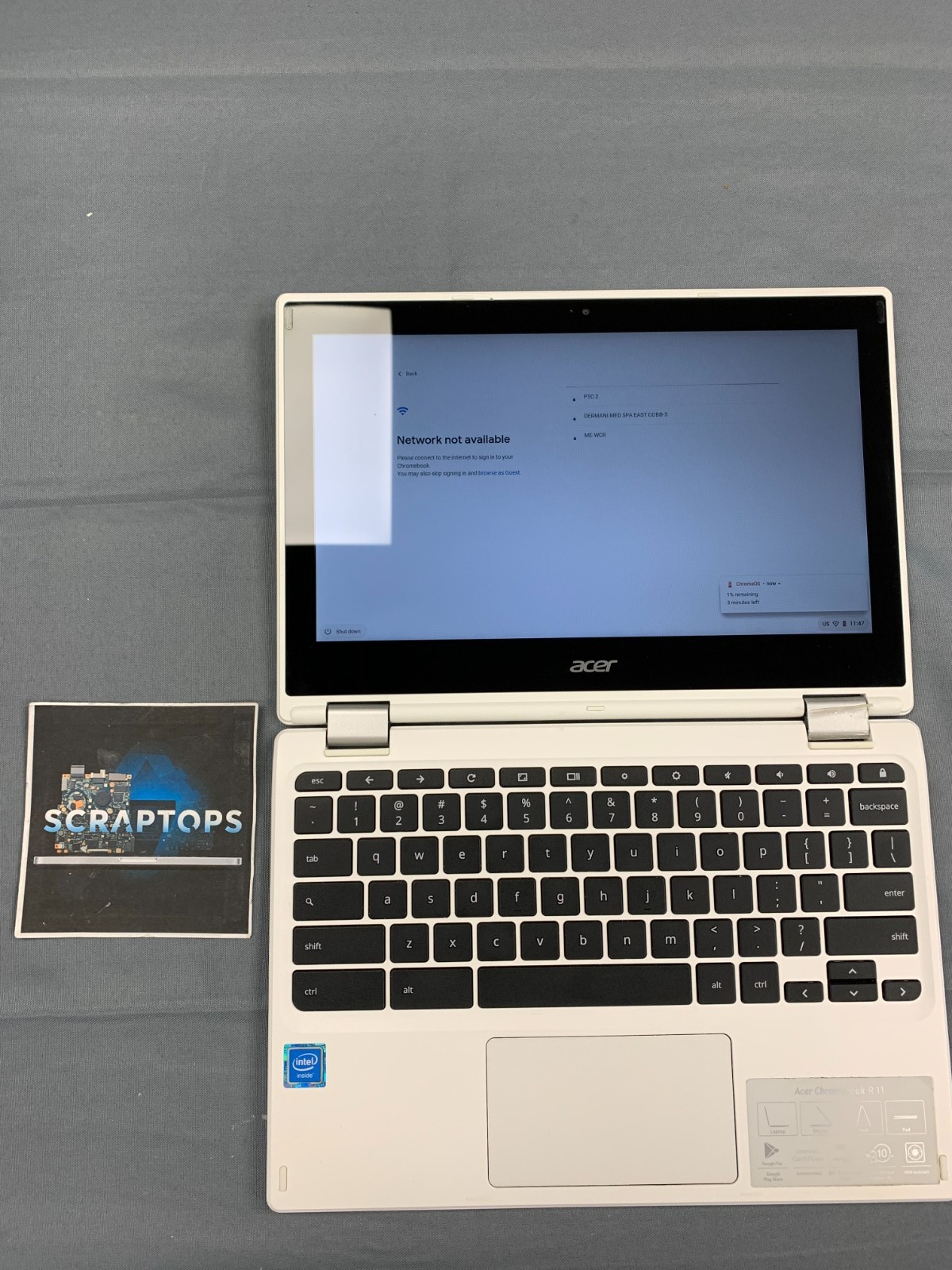 Acer Chromebook R 11 CB5-132T N15Q8 Celeron N1360 4GB RAM 32GB eMMC #627325