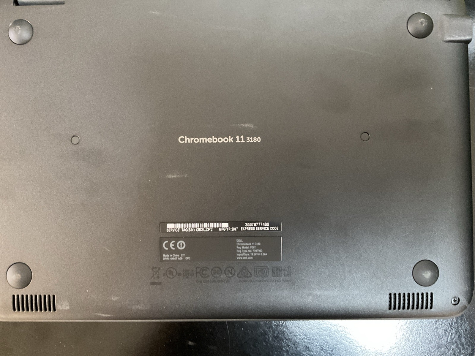 Lot Of 2 Dell Chromebook 11 3180 11.6″ Laptops