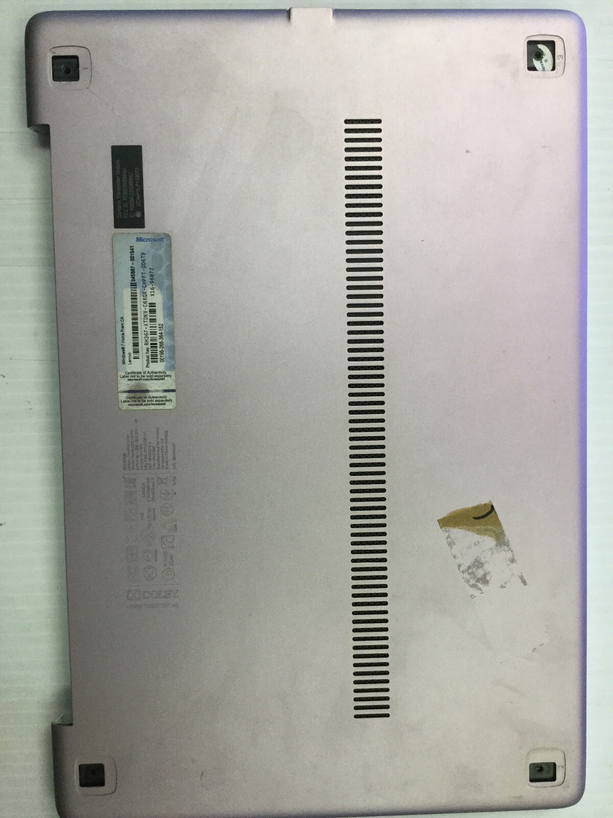 LENO U310 Palm Rest KEYBOARD AND BACK COVER
