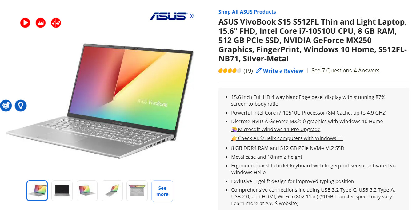 ASUS laptop