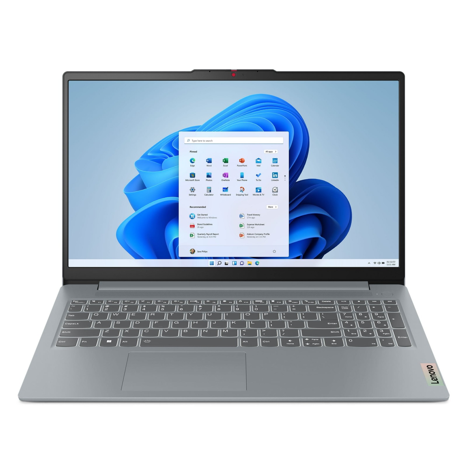 Lenovo IdeaPad Slim 3i 15.6″ Intel Processor N100, 4GB RAM, 128 SSD – Artic Grey