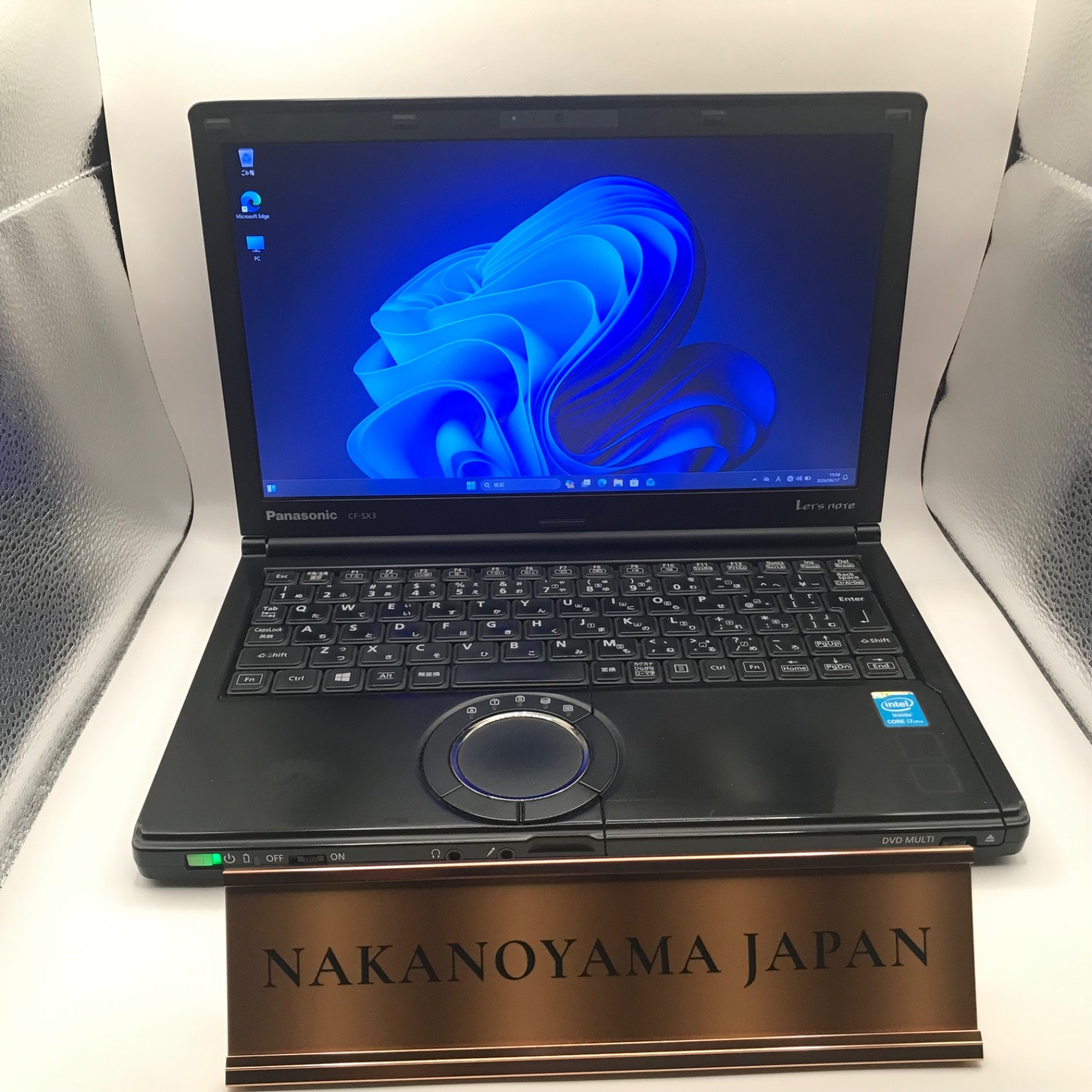Panasonic Let’s Note CF-SX3 Core i7 16GB RAM 480GB SSD Win 11 DVD JP