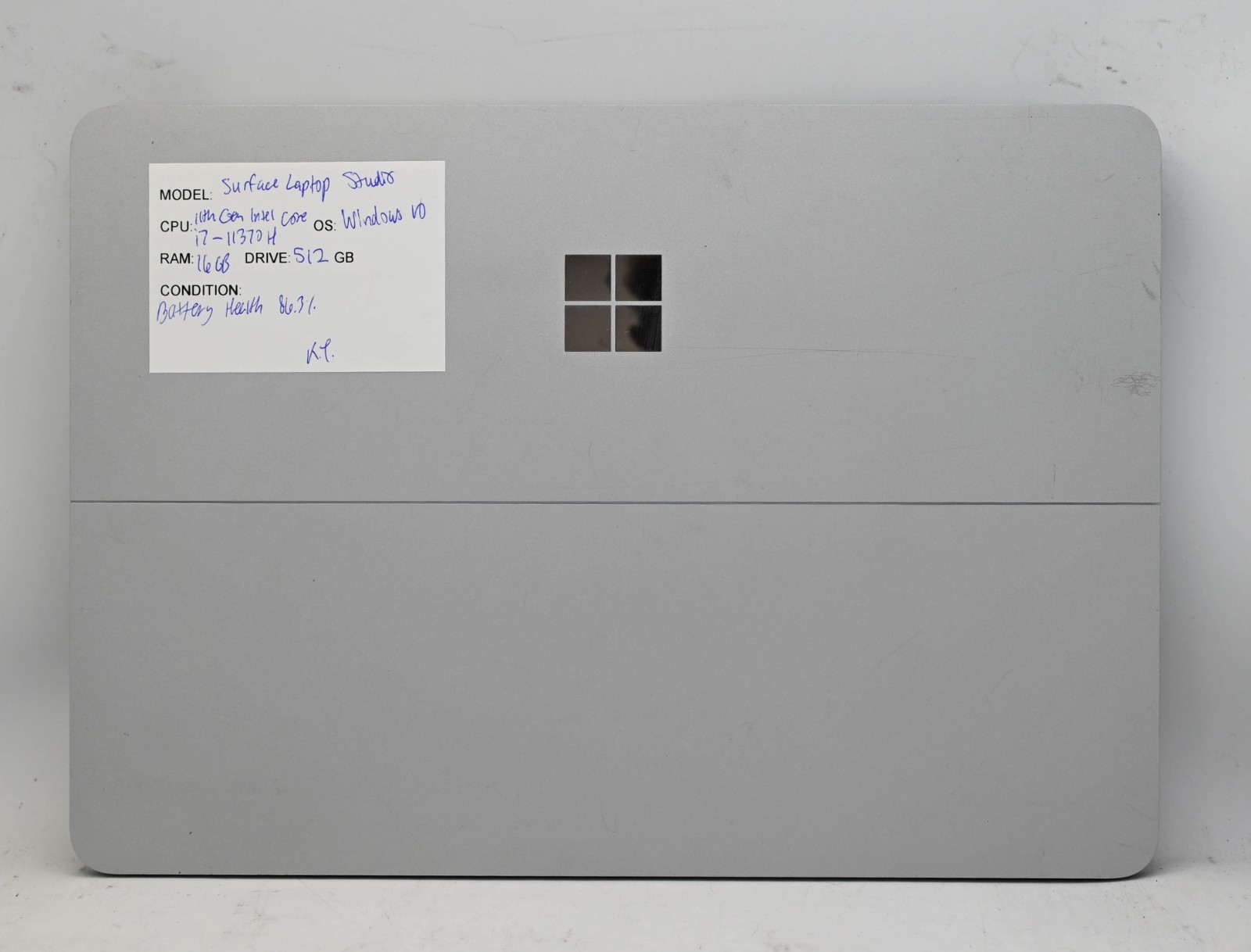 Microsoft Surface Laptop Studio i7-11370H 3.3GHz 16GB RAM 512GB SSD BH: 86.3%