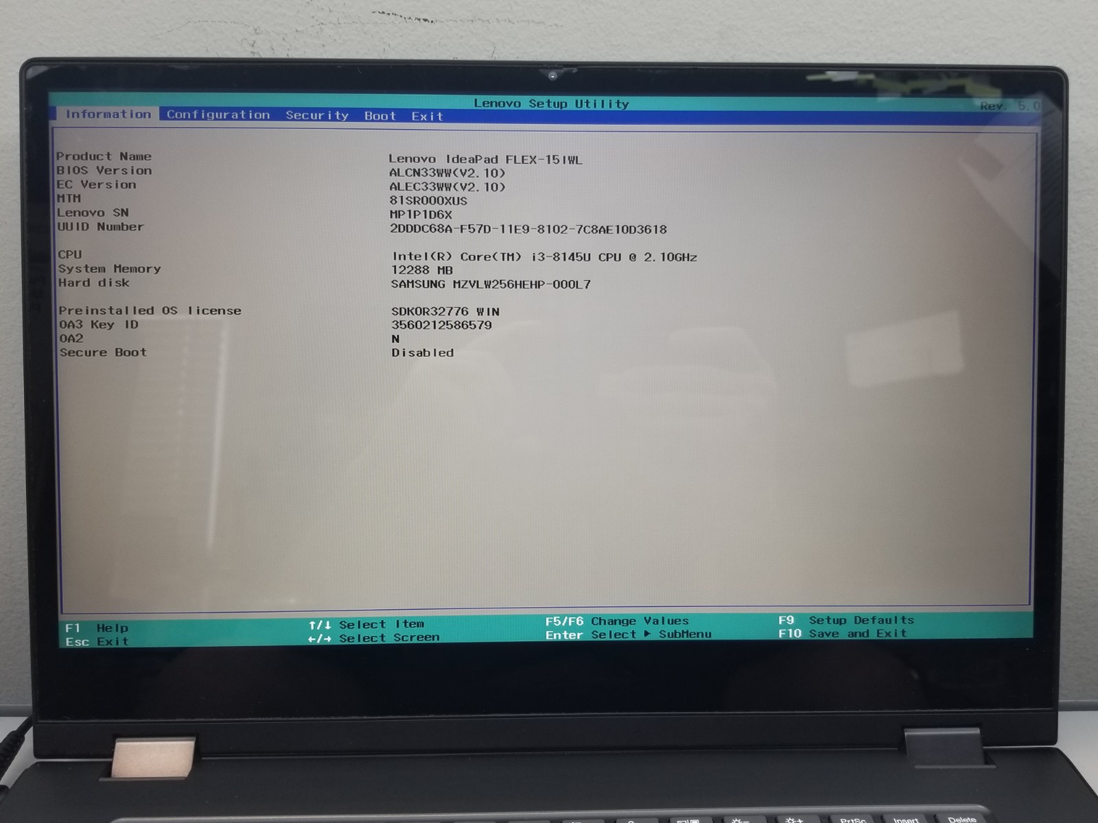 Lenovo IdeaPad Flex 15IWL 15.6″ 2-in-1 i3-8145U 2.1GHz 12GB RAM 256GB NVMe W11H