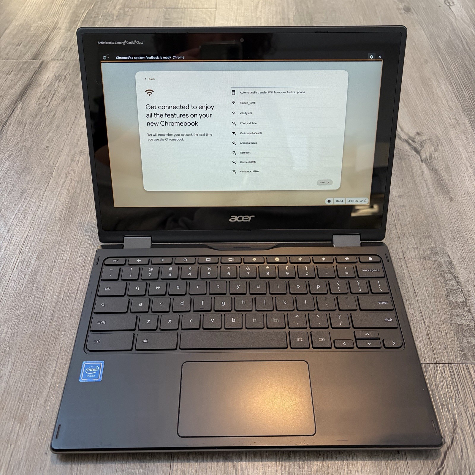 Acer Chromebook Laptop R752T Nx.A94AA.001 32 Gb WiFi 4 Gb Touch Screen 2 In 1