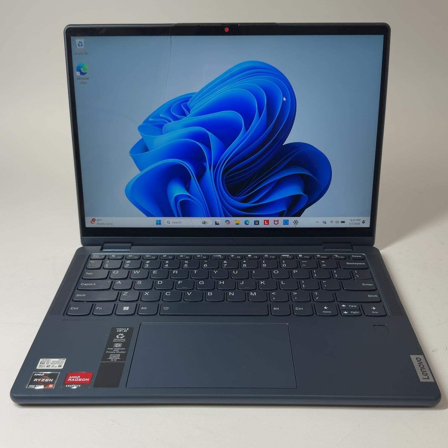 Broken Lenovo Yoga 6 2-in-1 13abr8 13.3″ Ryzen 5 7530U 2.0GHz 8GB RAM Read