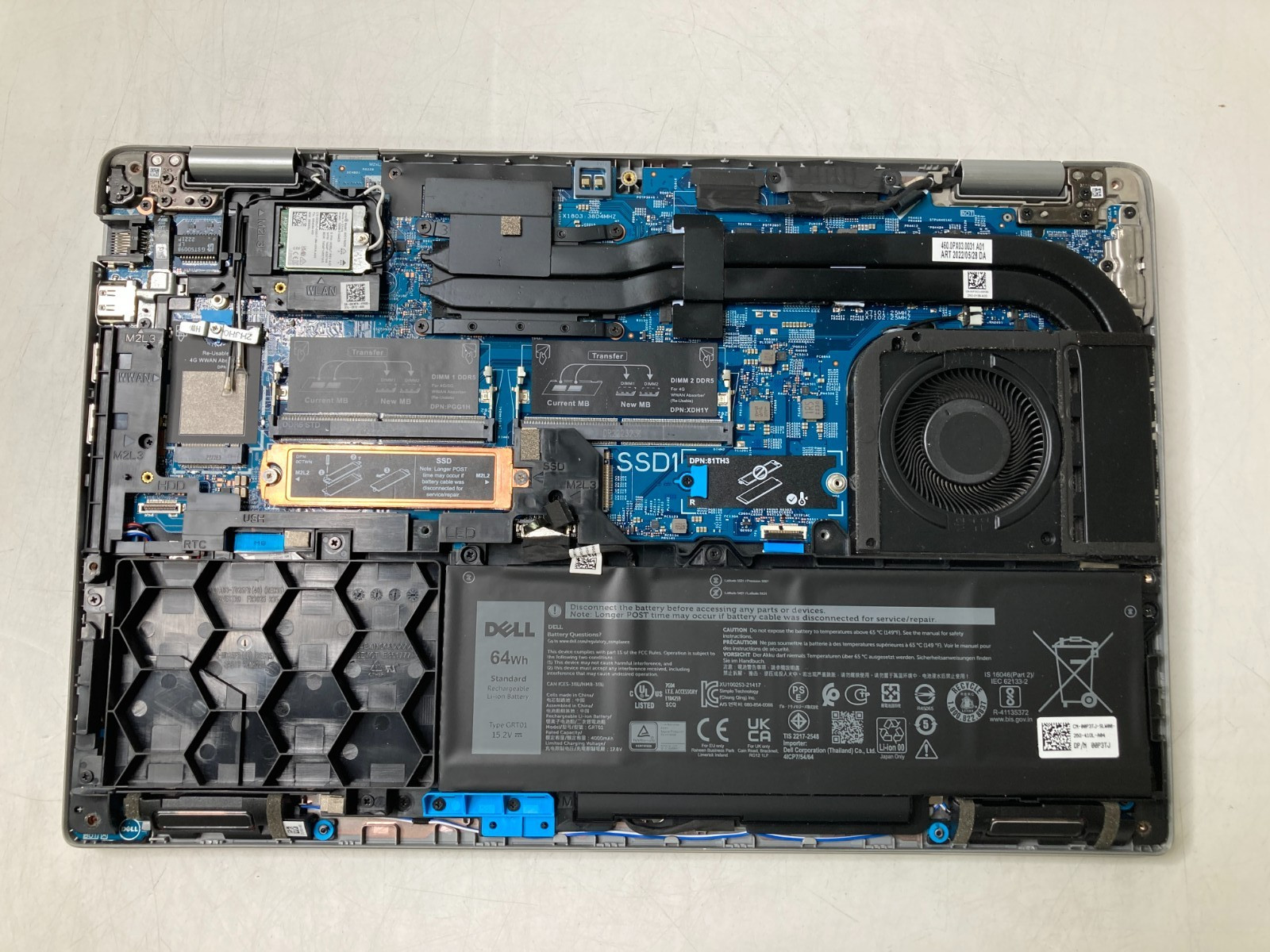 Dell Latitude 5531 i7 12th Gen DDR5 Ram -No HDD, Ram, Does not Boot *Parts