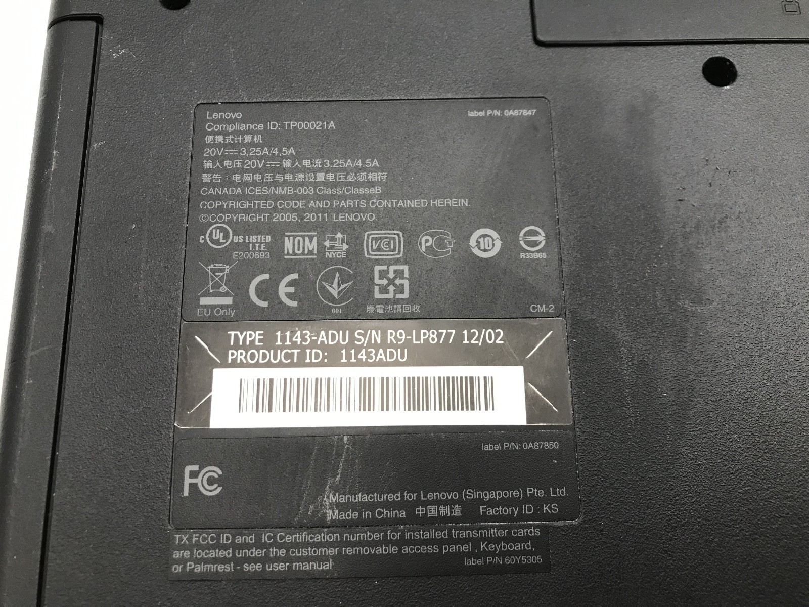 LENOVO THINKPAD E520 – BOOTS TO BIOS – INTEL I3 2350M – NO RAM – 15″ – READ -BB