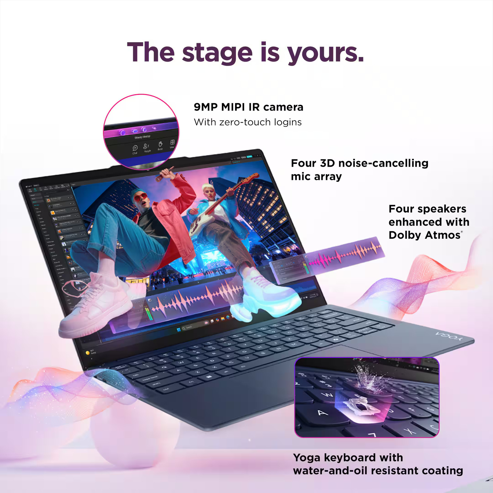Lenovo – Yoga Slim 7x 14″ 2K OLED Touchscreen Laptop – Snapdragon X2 Elite X2…