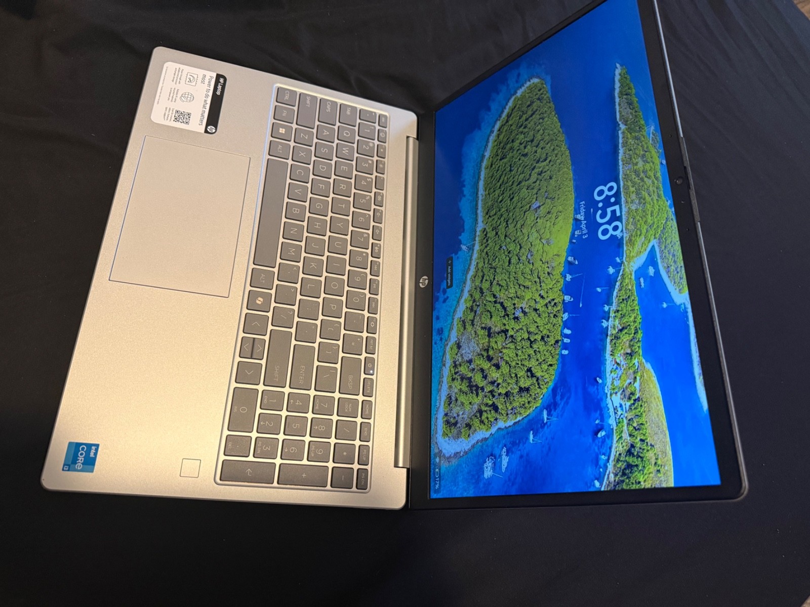 HP 15-fd0133wm 15.6″ Laptop Intel i3 13th gen 8GB RAM 256GB SSD Silver Win11 H