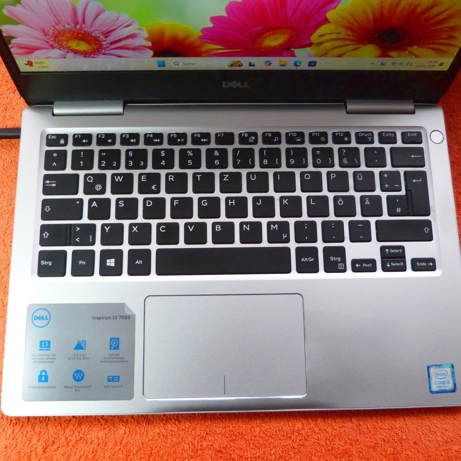 Dell 7370 Military Standard 13″ FULLHD ULTRABOOK 8Gen i5 Windows 11 SSD USBC