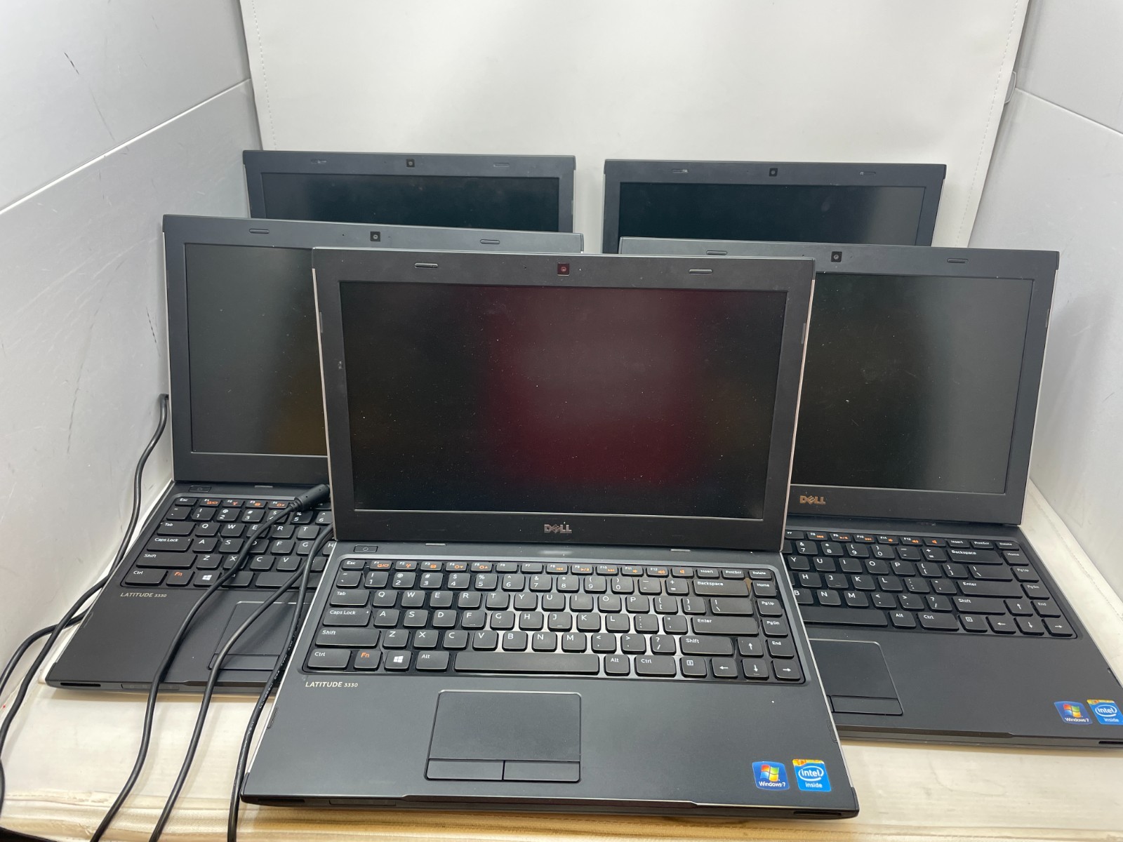 FOR PARTS: 5 Dell Latitude 3330 Intel Celeron 1007U 2GB RAM 320 GB HDD