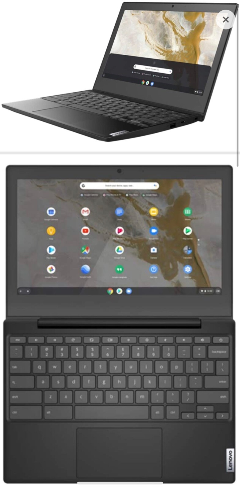 Lenovo Chromebook 3 82H40000US 11.6″ HD (AMD A6-9220C, 4GB RAM, 32GB eMMC,…