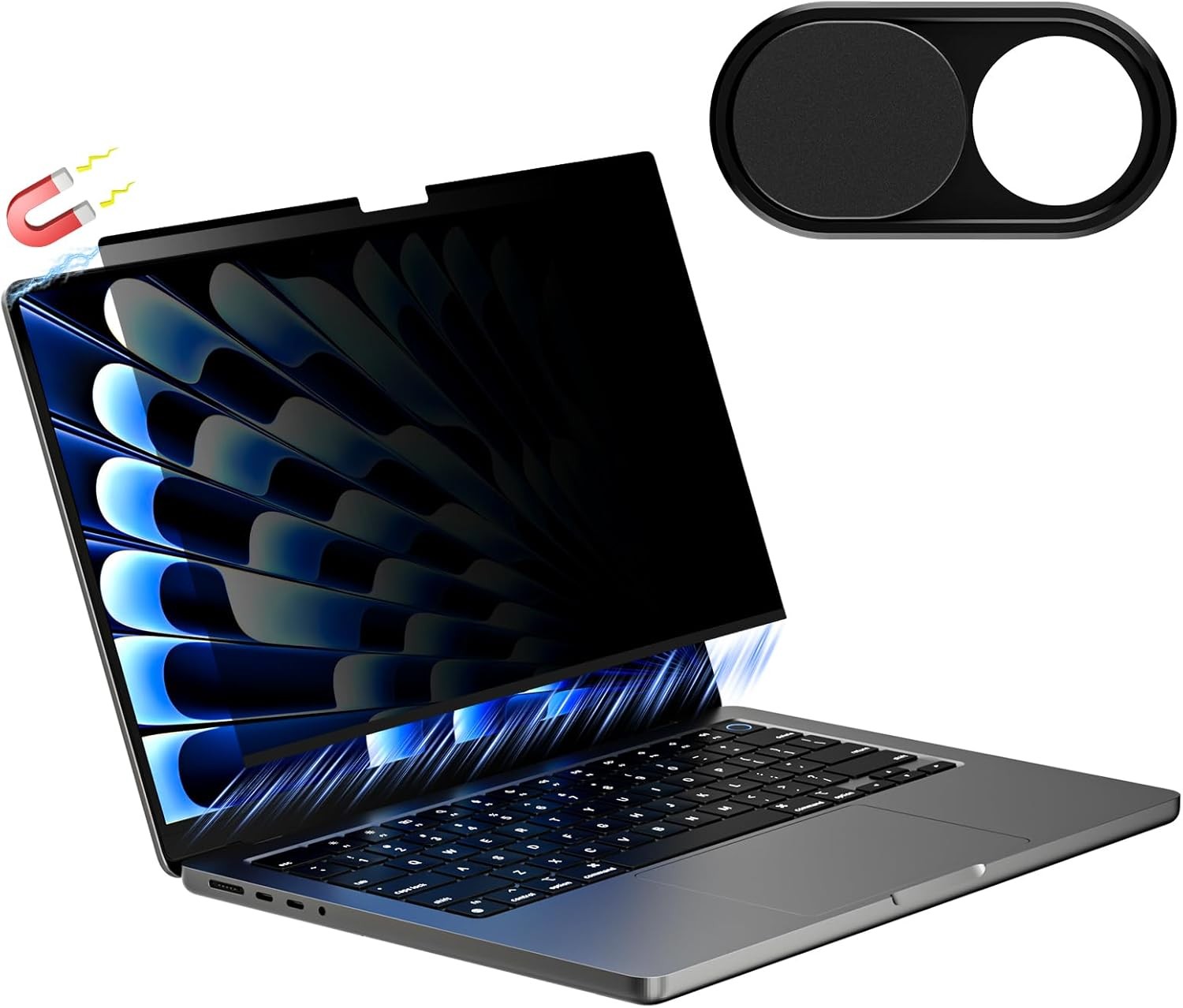 Magnetic Privacy Screen for Macbook Pro 16 & 16.2 Inch 2021-2025, Matte Anti-Spy