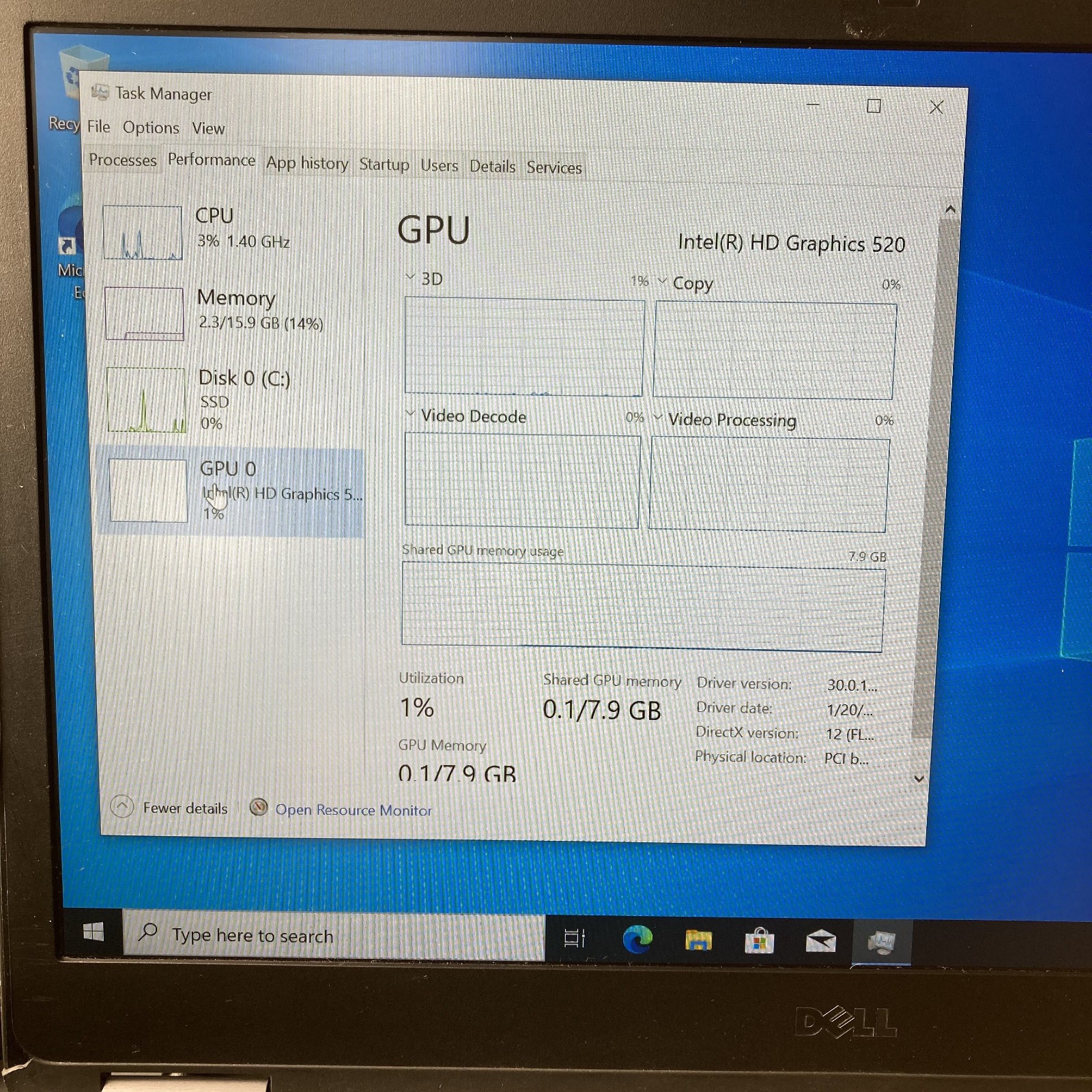 Dell Latitude E7470 14″ FHD i7-6600U@2.6GHz 16GB RAM 256GB SSD Windows 11
