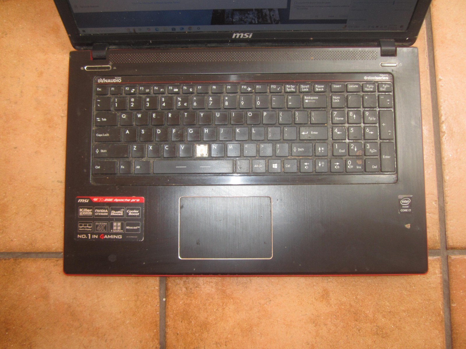 MSI GE70 2QE APACHE PRO MS-1759 Laptop 12GBRAM 1TBHD GOOD SCREEN NoCORD – WORKS