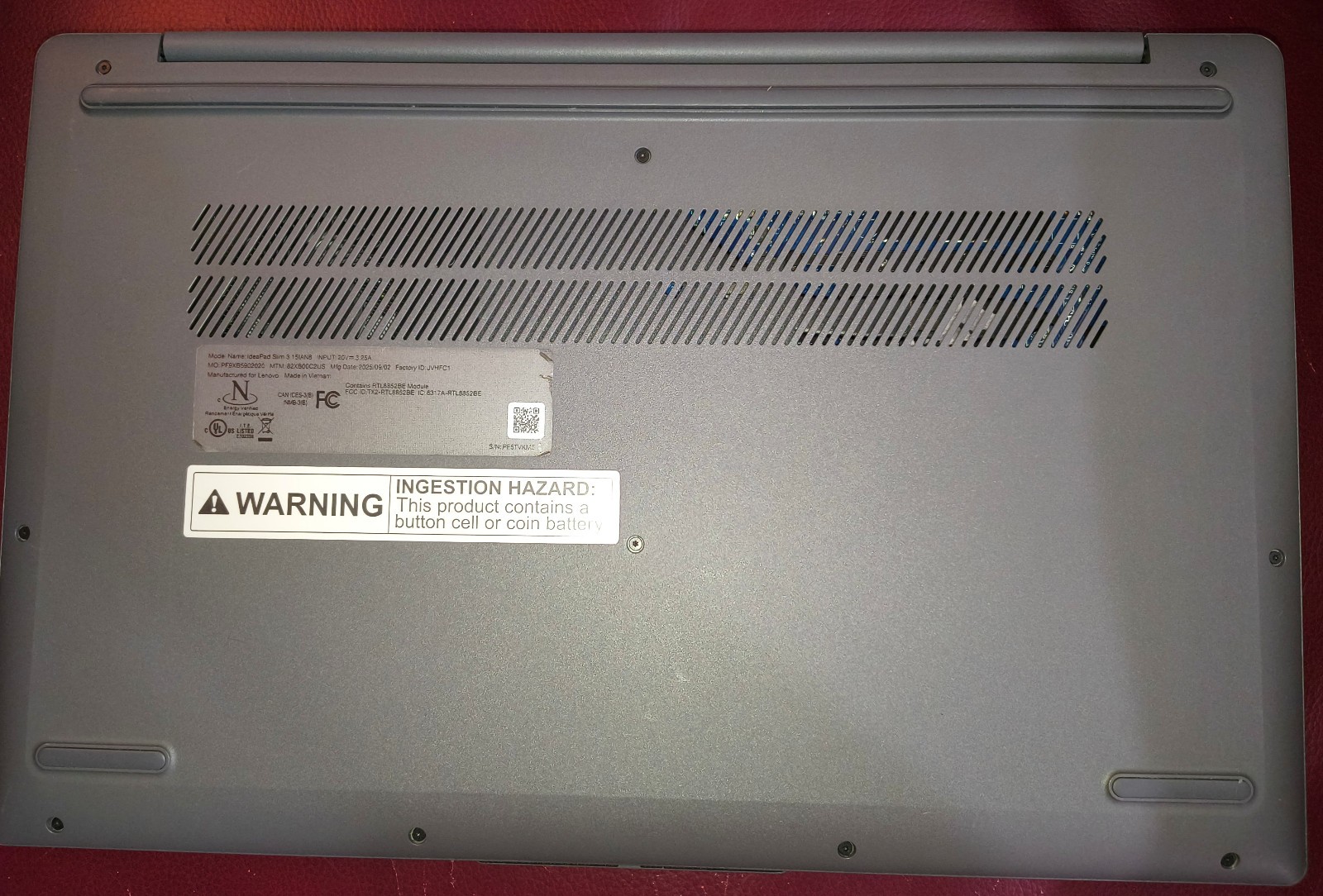 Lenovo IdeaPad Slim 3 82X7 15.6″ i3-1315U 1.2GHz 8GB RAM 128GB SSD