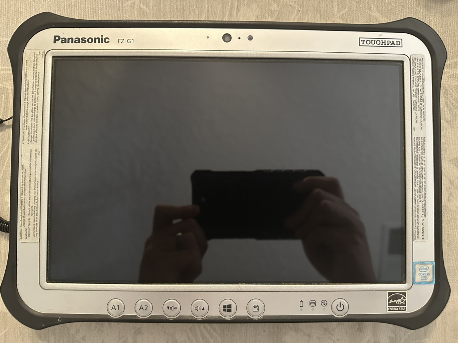 Panasonic Toughpad FZ-G1 i5-6300U 2.4GHz 8GB Barcode 256GB SSD 11 Pro LTE ANSI