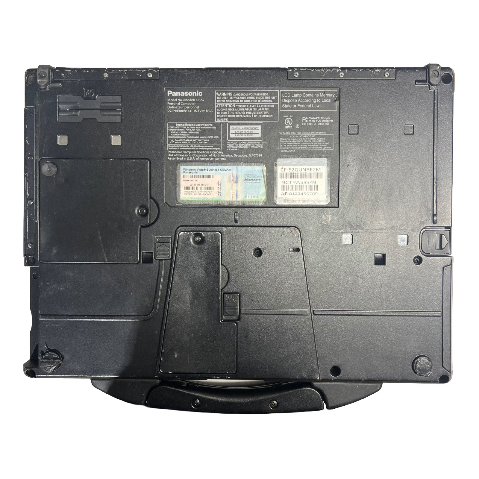 Panasonic Toughbook CF-52G P8400 2.26GHz 4GB RAM No HDD/Caddy – Boots to BIOS