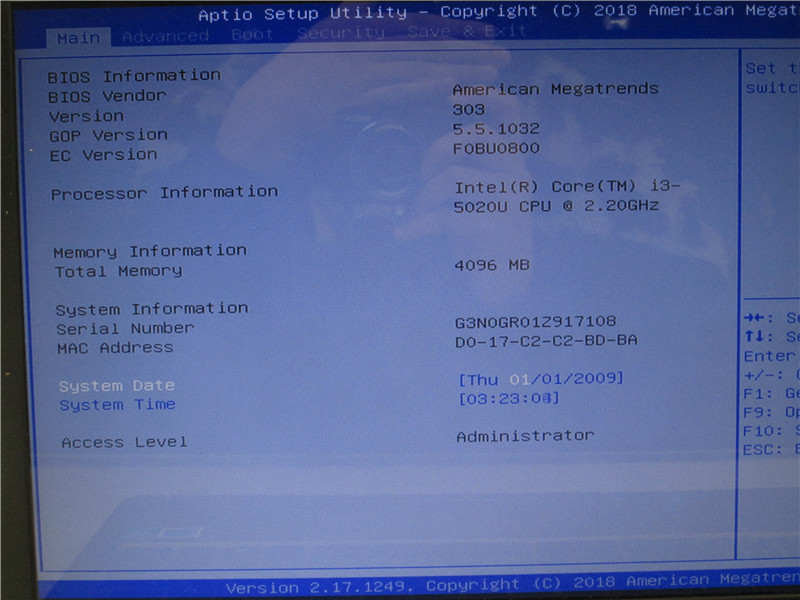 ASUS X540L Laptop i3-5020U 2.2GHz 4GB No Storage Win 8 COA DVDRW