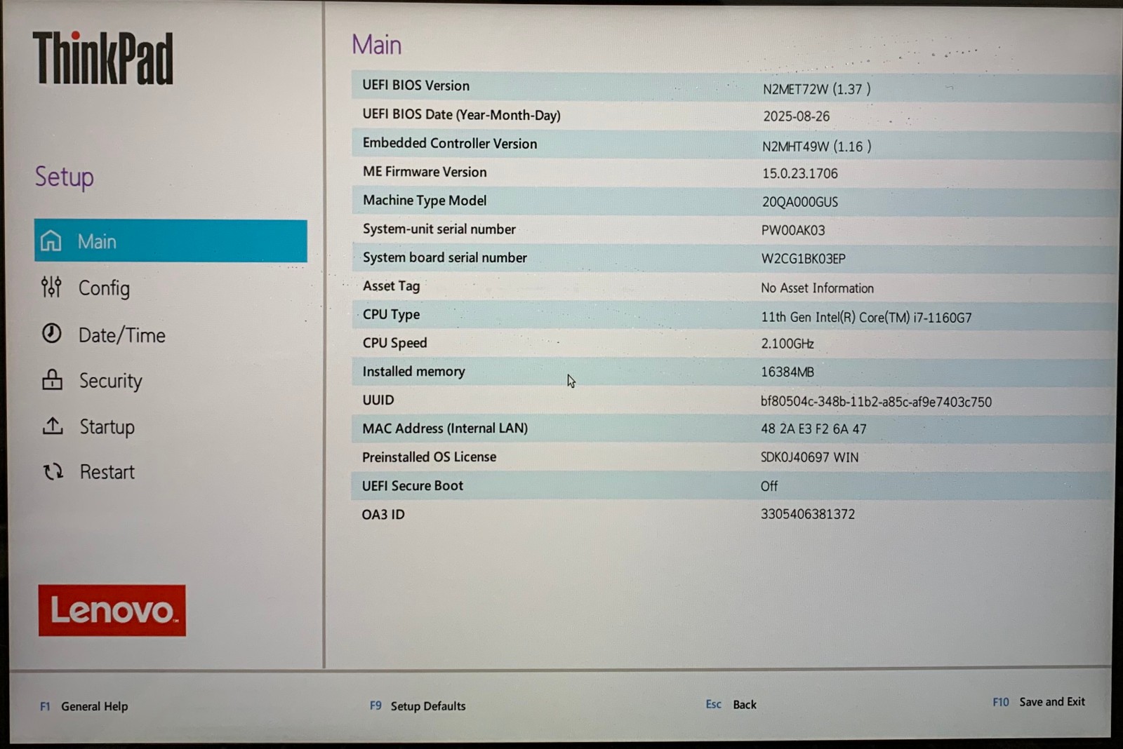 Lenovo ThinkPad X1T Gen 1 14″ 2-in-1 i7-1160G7 16GB RAM 1TB NVMe Remote Managed