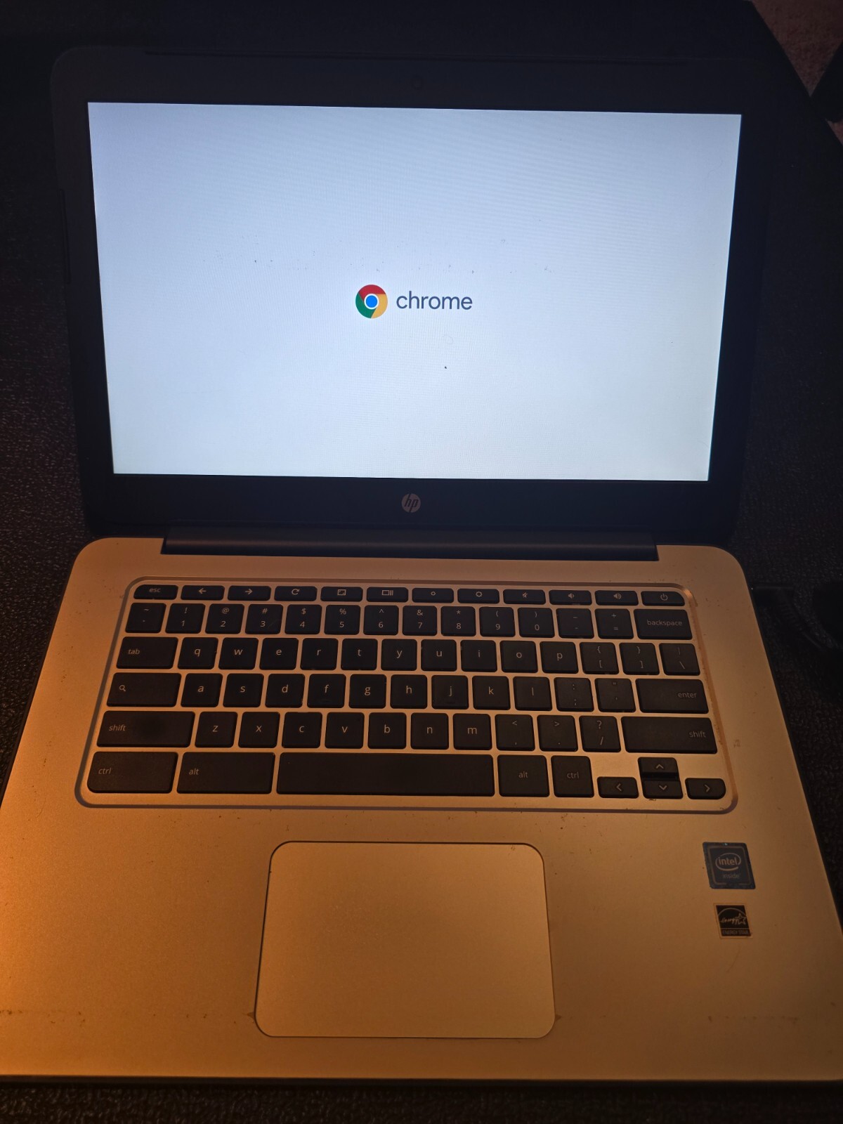 HP Chromebook 14 inch (32 GB, Intel Celeron, 1.1GHz, 4GB) Laptop – Gray -…