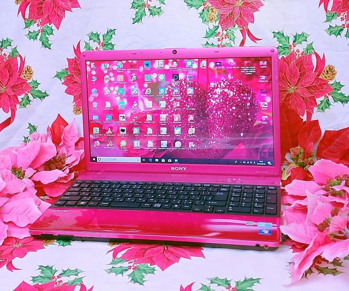 SONY VAIO Pink Intel Core i5 Windows 11 SSD 256GB 8GB Blu-ray DVD Used from JP