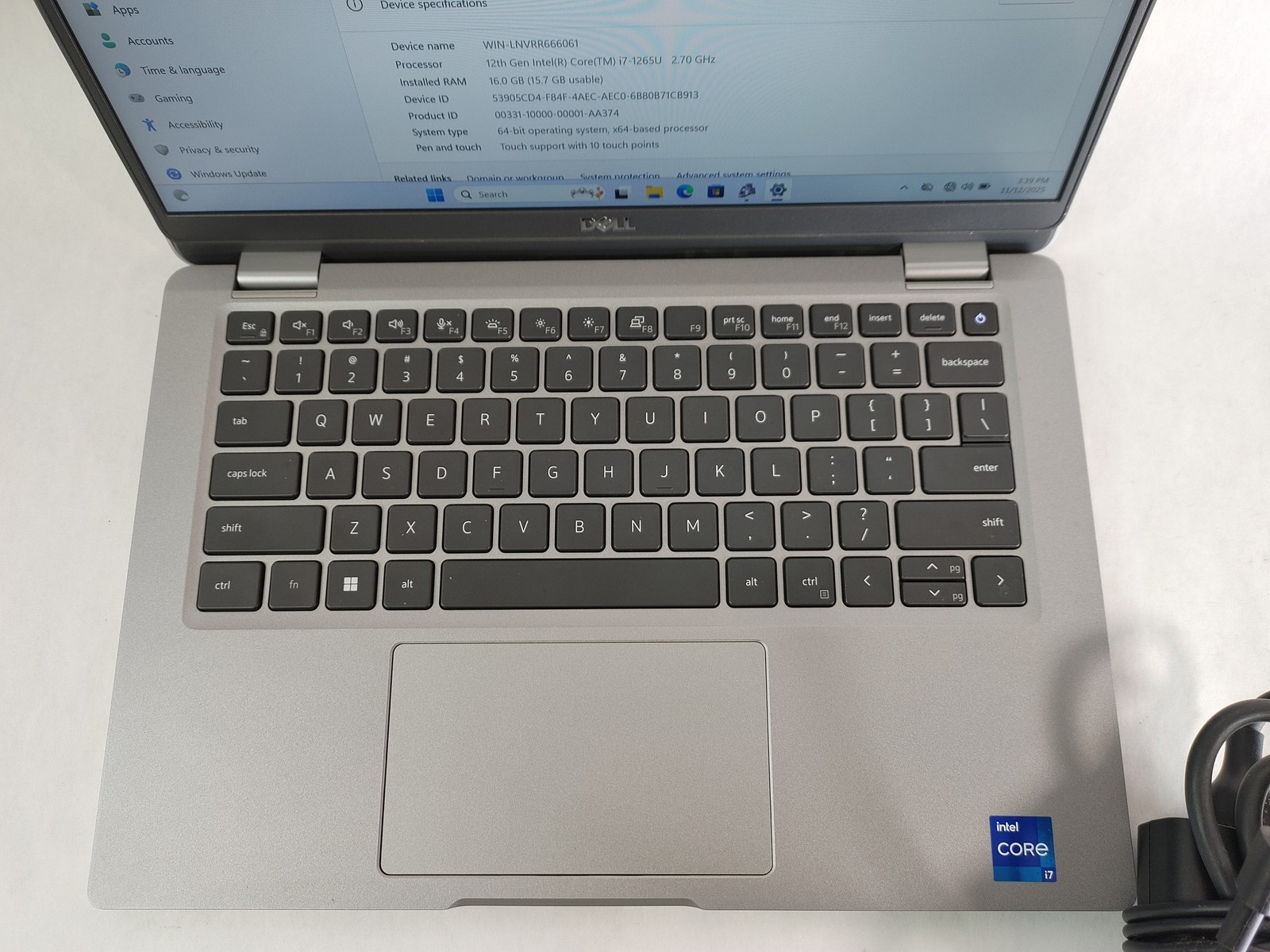 Dell Latitude 5330 Core i7-1265U 1.80 GHz 16 GB 256 GB NVMe Windows 11 Pro
