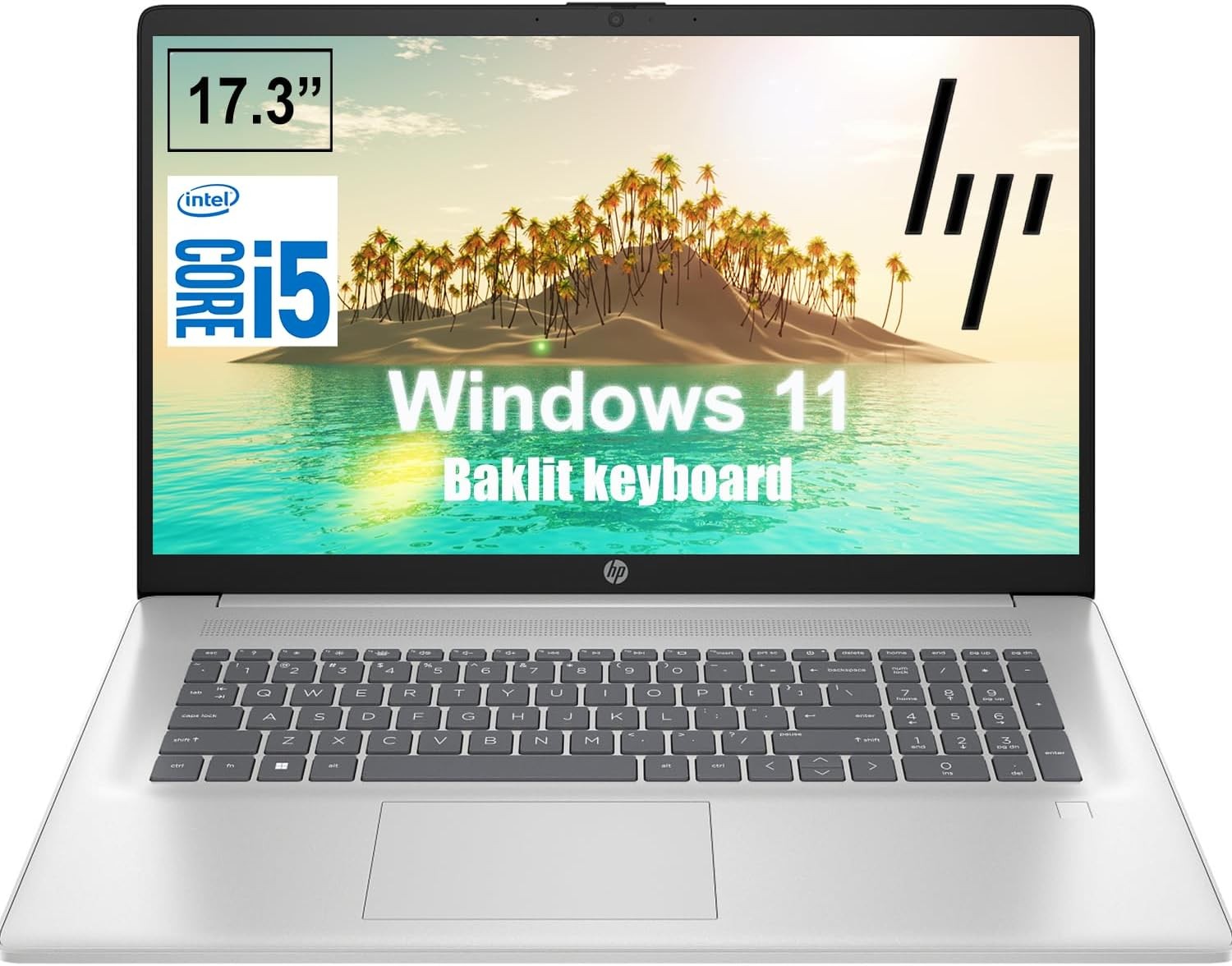 HP 17.3″HD+ Laptop Backlit Intel Core i5-1334U 10cores – 16GB RAM 1TB SSD