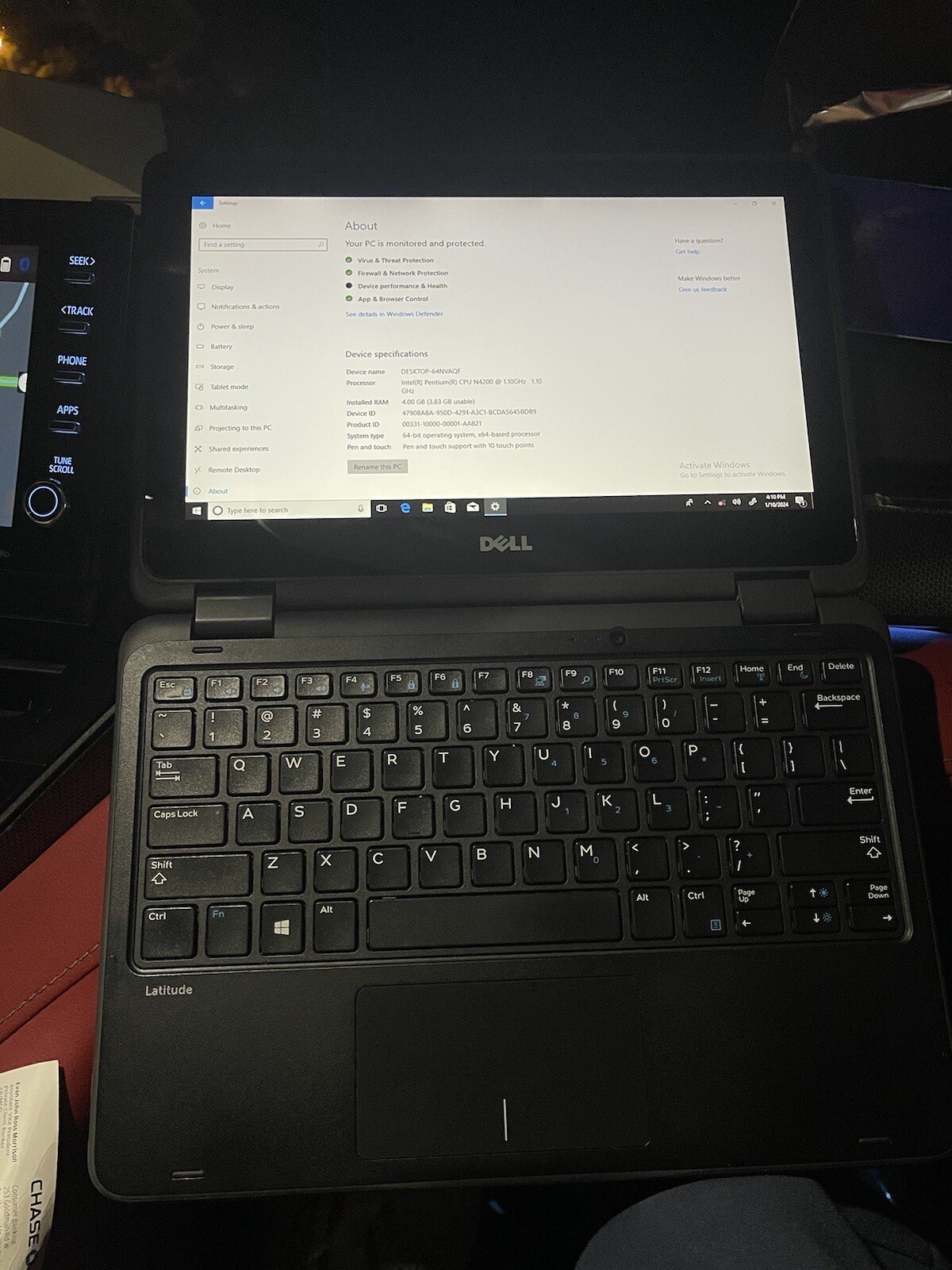 Dell Latitude 3190 11.6″ (128GB SSD, Intel Celeron N4100, 1.1Ghz, 4GB RAM,…