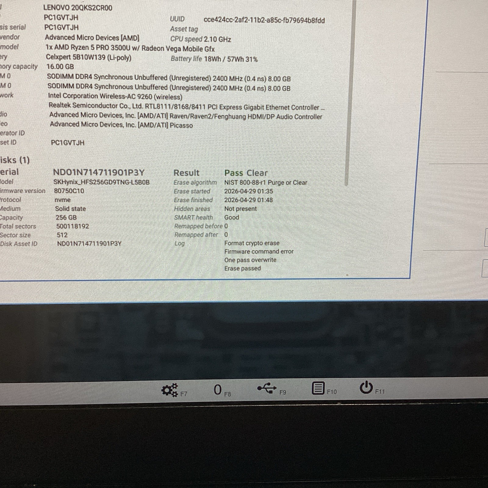 Lenovo ThinkPad T495s 14″ 16GB 256GB Ryzen 5 Pro 3500U 2.1GHz NO OS/Chrgr