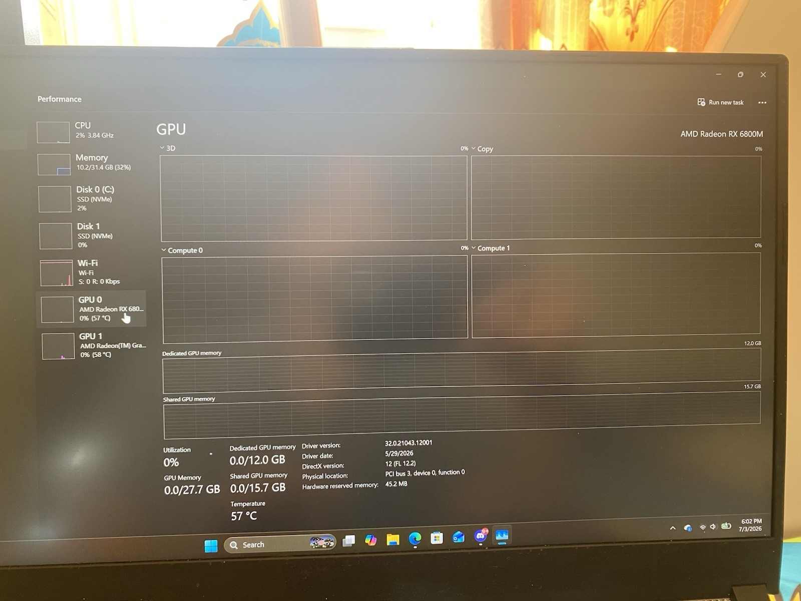 Strix G15 Advantage 6800m 5980hx 32GB 2Rx8 Ram 1.5TB Ssd READ