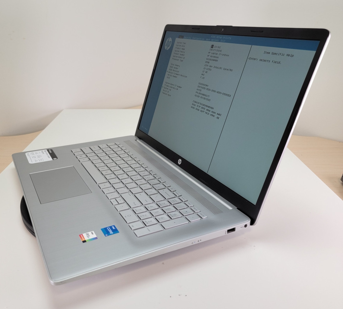 HP 17-CN2063CL 17″ Laptop Intel Core i5-1235U 12GB Ram 512GB NVMe No OS