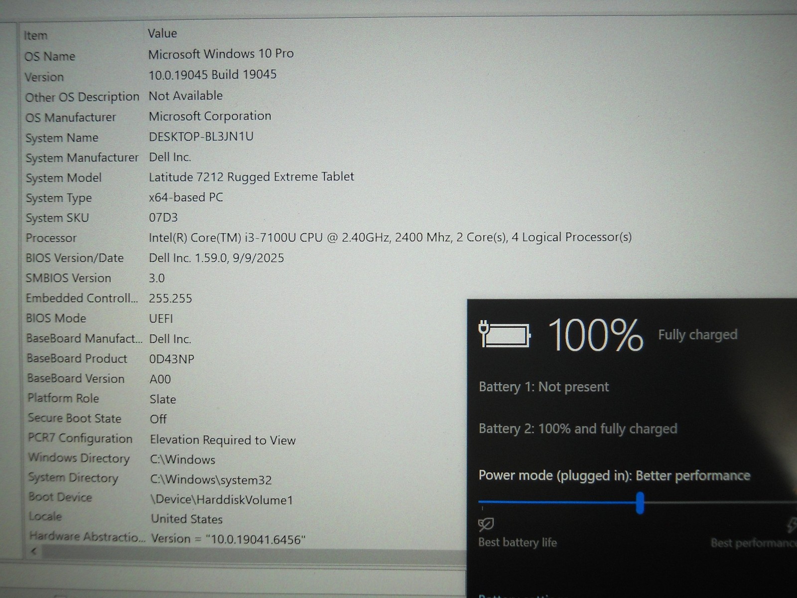 Dell Latitude 7212 Rugged Extreme Tablet i3 7100U 8GB 256GB Windows 10 Works