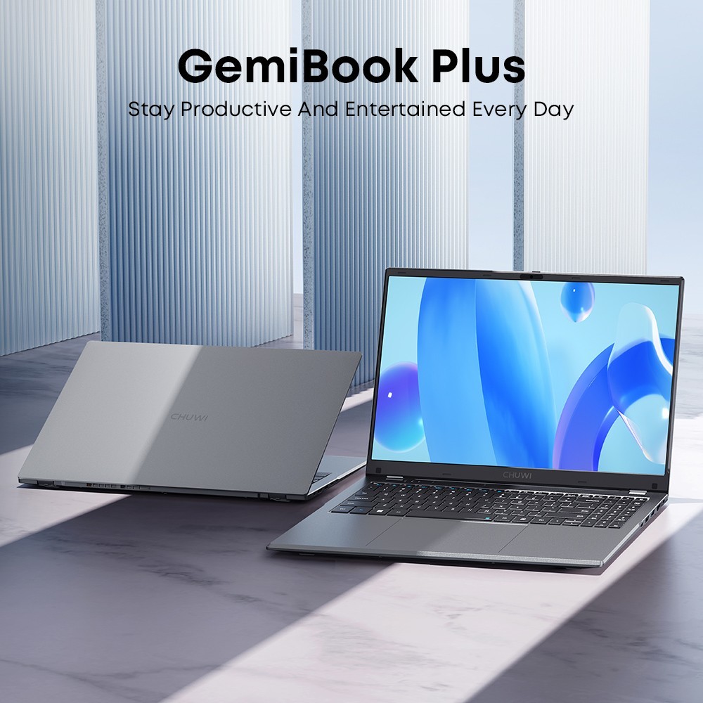 CHUWI 15.6” GemiBook Plus Laptop Intel N100 8GB DDR5 256GB SSD Windwos 11 PC
