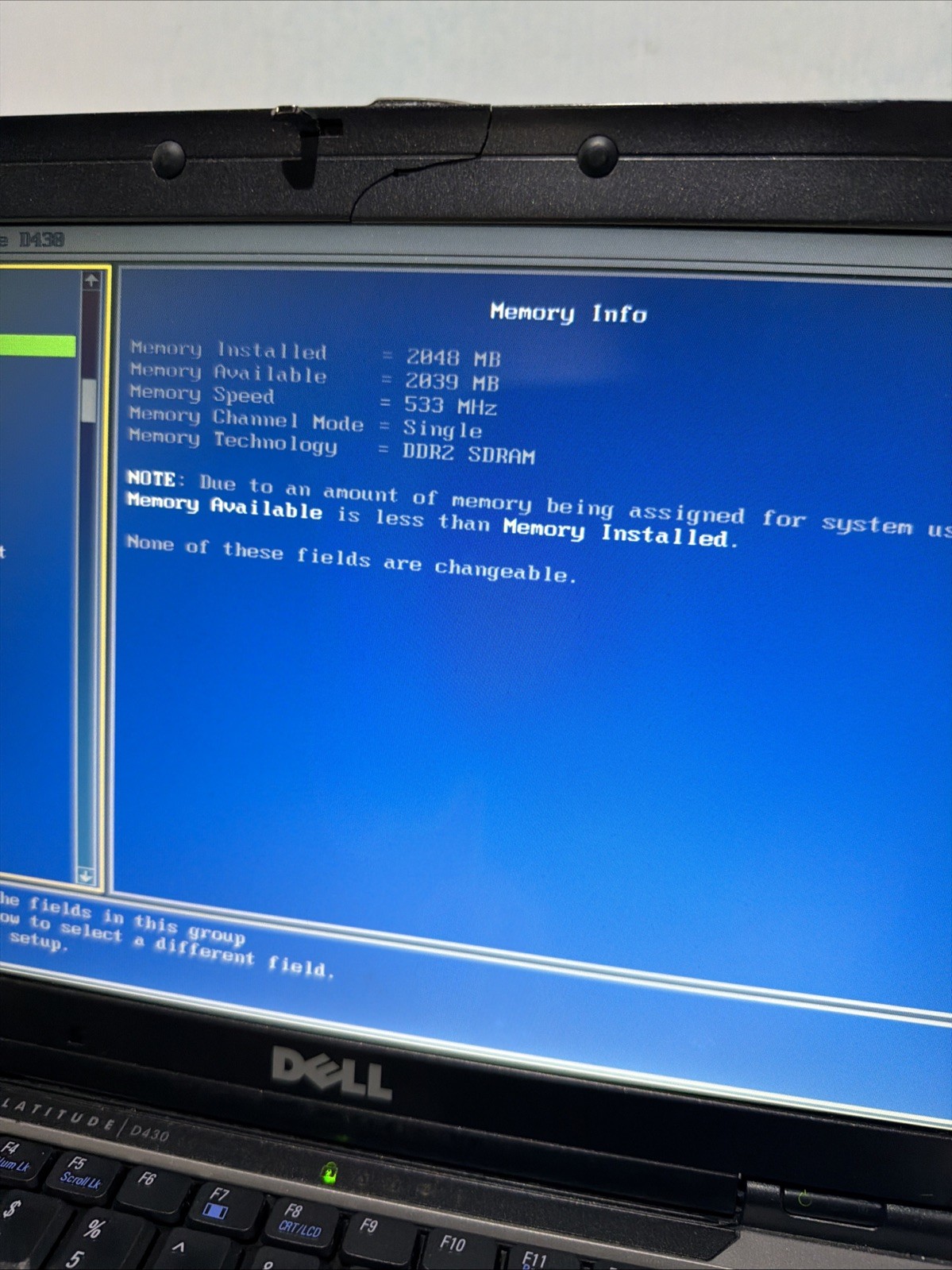 Dell Latitude D430 12″ Laptop Core 2 Duo 2gb Ram No Drives Boots Bios NO P/S