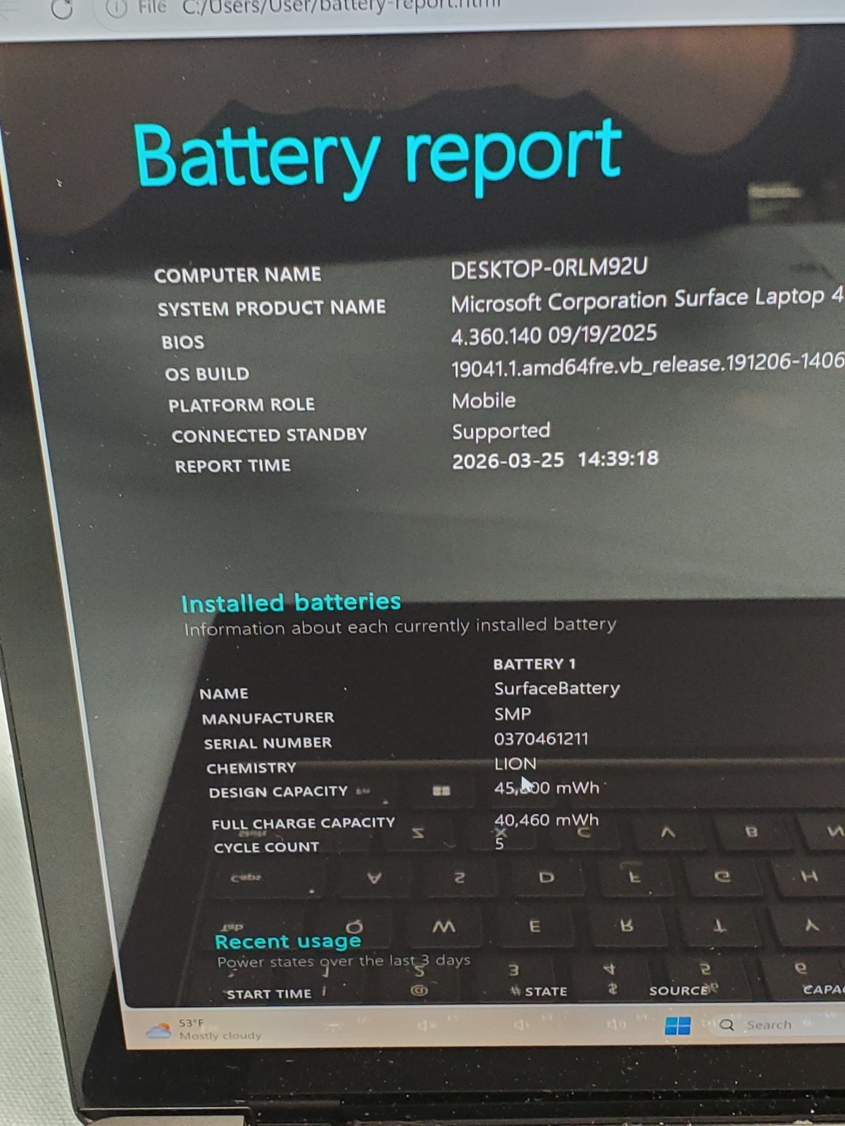 Surface Laptop 4 13.5″ Ryzen 7 4980U 2.00GHz/ 16GB / 512GB SSD #2589