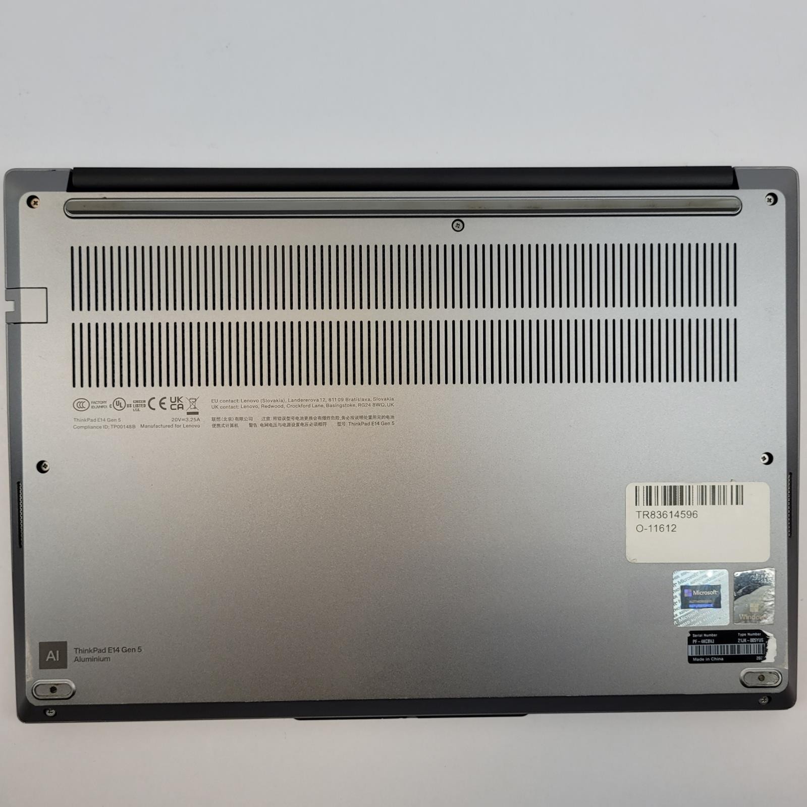 LENOVO ThinkPad E14 Gen 5 Win 11 i7-1355U 24GB RAM 1TB NVME | Grade C