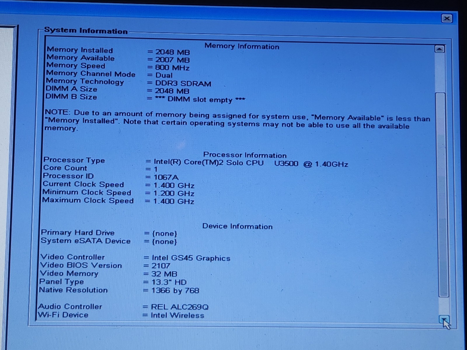 Dell Latitude 5490 Laptop i5-7th Gen @ 2.6 GHz 4GB RAM 128GB SSD W10P