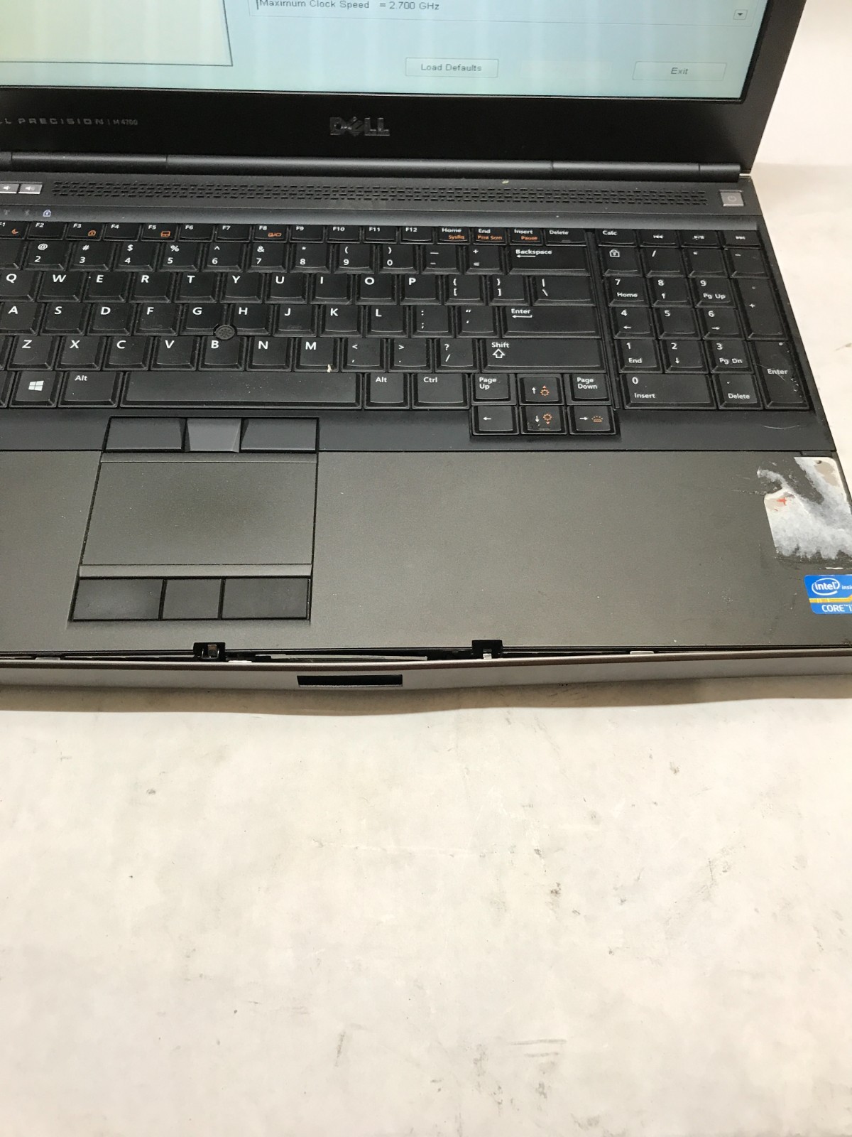 Dell Precision M4700 15″ Intel Core i7 8GB RAM NO SSD/OS For Parts/Repair – DW